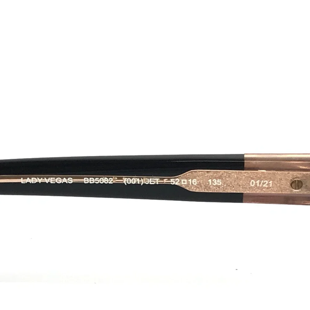 Bebe Eyeglasses Frames LADY VEGAS BB5082 001 JET Black Clear Crystals 52-16-135